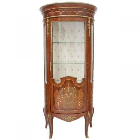 Morris runde Barock-Vitrine Rustikal