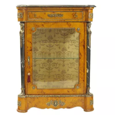 Morris gläserne Barock-Vitrine Royale-Gold Slim