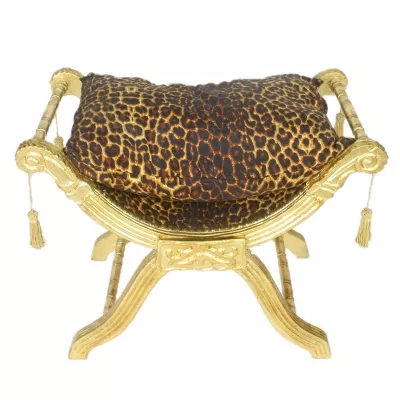 Morris Barock-Hocker Gold-Jaguar