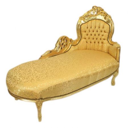 Morris Barock Chaiselongue Gold