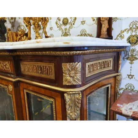 Morris gläserne Barock-Highboard Vitrine