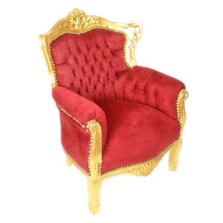 Morris Barock Gold-Rot Kinderstuhl