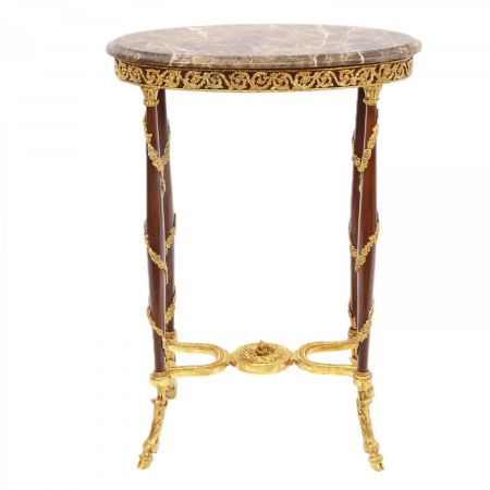 Morris Barock-Weintisch in Rustikal-Gold
