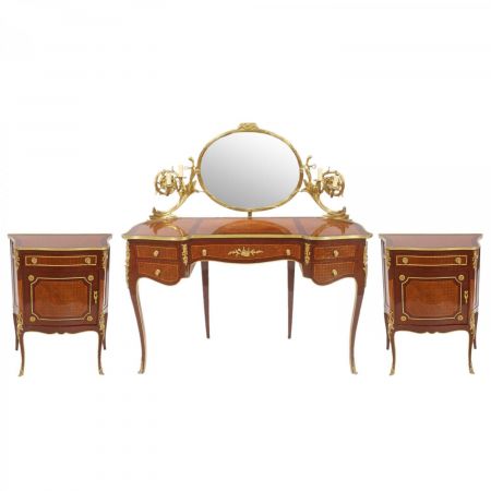 Morris Barock-Ladys Table mit Ornamenten in Gold