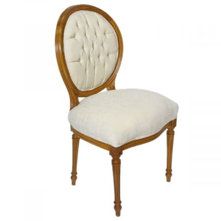 Morris Barock Medallionstuhl Rancher's-White