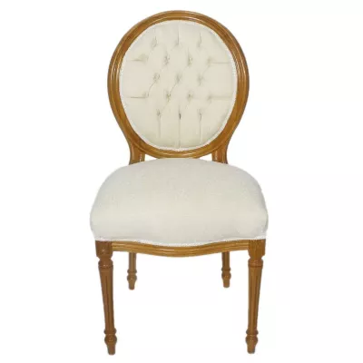 Morris Barock Medallionstuhl Rancher's-White