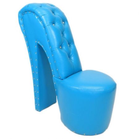 Morris Vintage Stiletto-Chair Blue-Sky