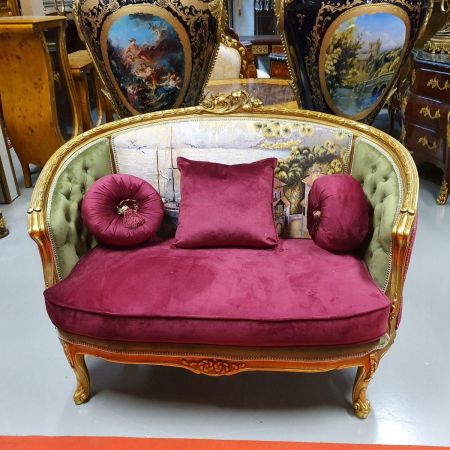 Morris-Barock zwei Sitzer Sofa