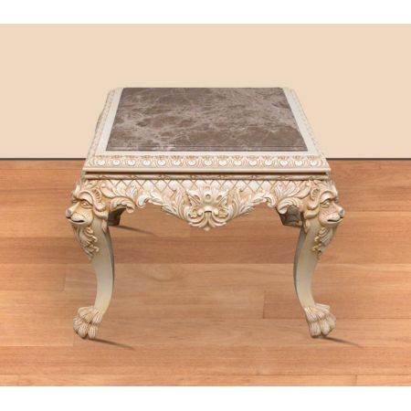 Morris Barock-Sessel Set Asiatischer Dschungel (Creme Weiß)