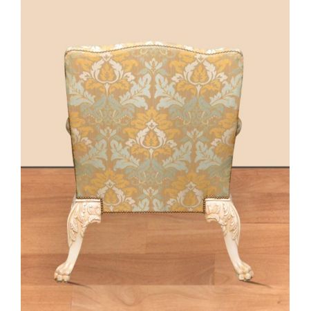 Morris Barock-Sessel Set Asiatischer Dschungel (Creme Weiß)