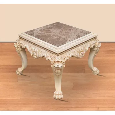 Morris Barock-Sessel Set Asiatischer Dschungel (Creme Weiß)