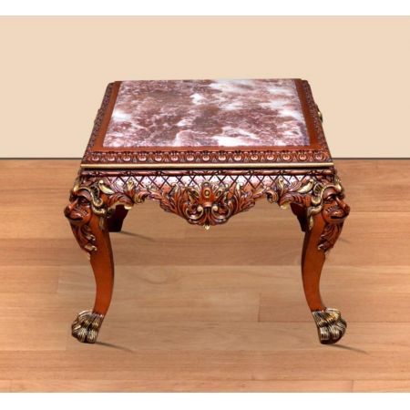 Morris Mahagoni Barock-Sessel Set Asiatischer Dschungel
