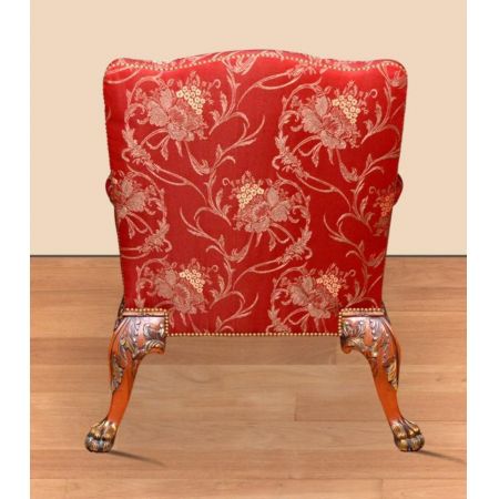 Morris Mahagoni Barock-Sessel Set Asiatischer Dschungel
