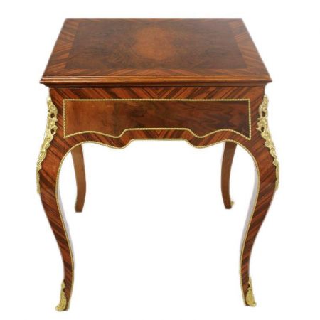 Morris Barock-Spieltisch in Rustikal-Gold