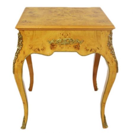 Morris quadratischer Barock-Spieltisch in Rustikal