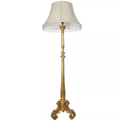 Morris Barock-Stehlampe Vintage Gold