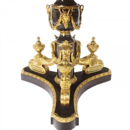 Morris edler Barock-Tisch in Schwarz-Gold