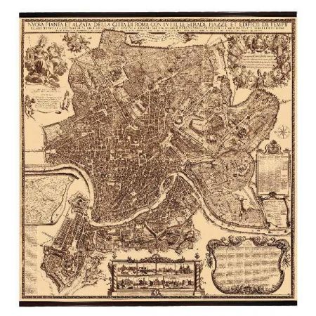 Karte Rom 1676