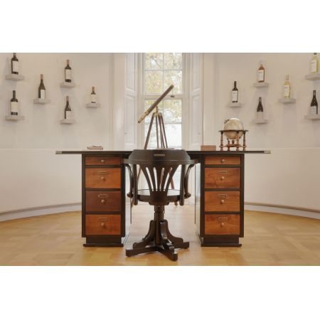 Authentic Models Schreibtisch - Captains Desk (Schwarz) MF014