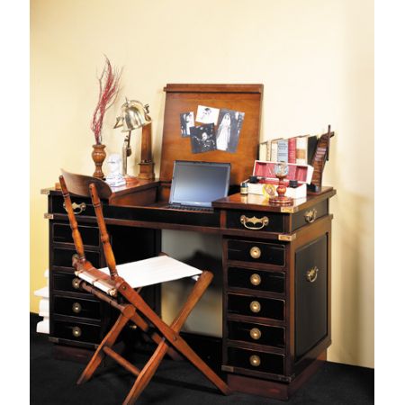 Authentic Models Schreibtisch - Travel Desk "Madras", Schwarz MF056