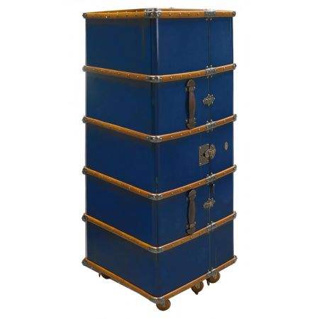 Authentic Models klappbare Bar - Stateroom Bar, Navy MF078N