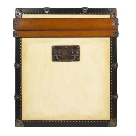 Authentic Models Truhe Aufbewahrungsbox "Reisekoffer"/ End Table Polo Club Stil MF098