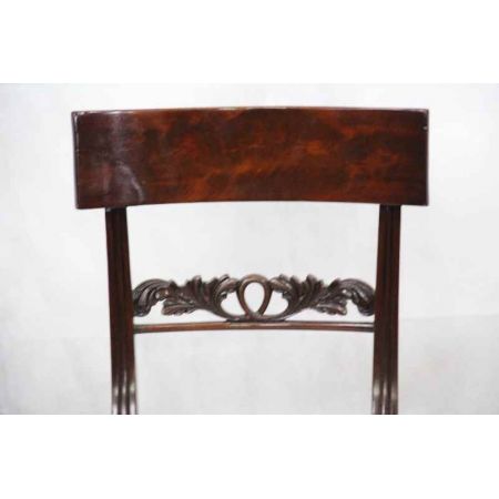 Seltenes Paar Georgean Stühle Mahagoni