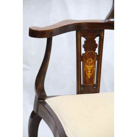 Herrlicher corner chair Edwardian England 