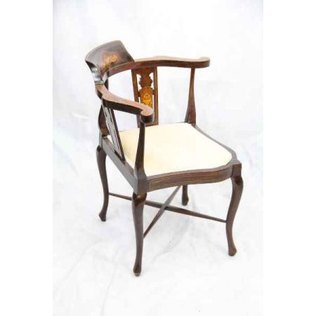 Herrlicher corner chair Edwardian England 