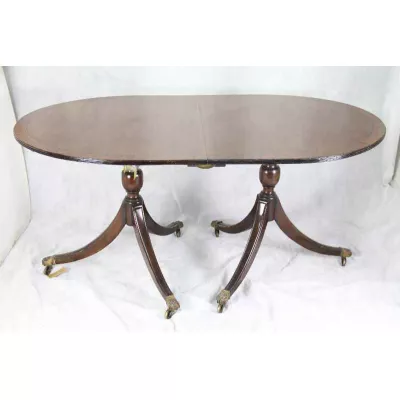    Original Mahagoni Esstisch D-Endtable  Edwardian 