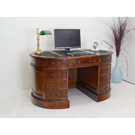 "Ovaler Damenschreibtisch" in Mahagoni
