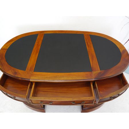 "Ovaler Damenschreibtisch" in Mahagoni