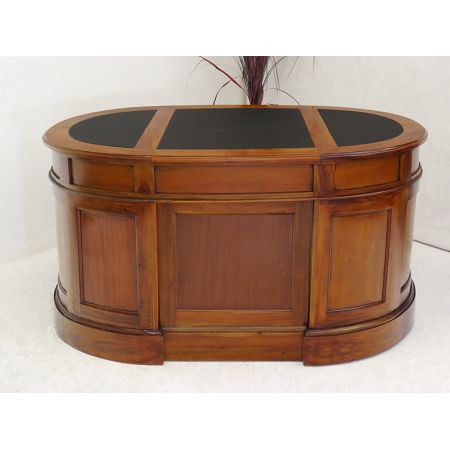 "Ovaler Damenschreibtisch" in Mahagoni