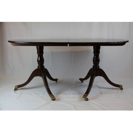 Esstisch aus Mahagoniholz und 2 Tripod Beinen