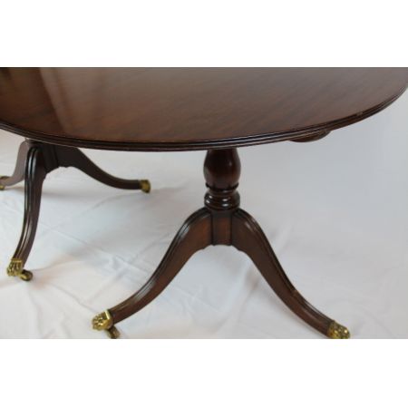 Esstisch aus Mahagoniholz und 2 Tripod Beinen