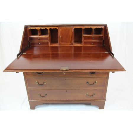Sekretär Bureau Mahagoni Edwardian Original Patina