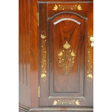 Antike Eckvitrine/ Corner Cupboard aus Palisander Massivholz