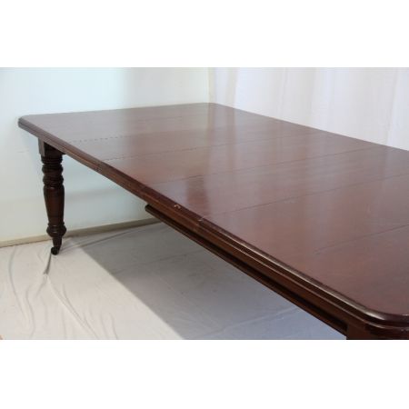 Antiker Mahagoni Esstisch, Ausziehbar im viktorianischen Stil