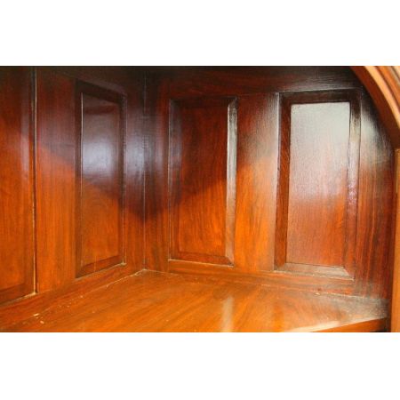 Antike Eckvitrine/ Corner Cupboard aus Palisander Massivholz