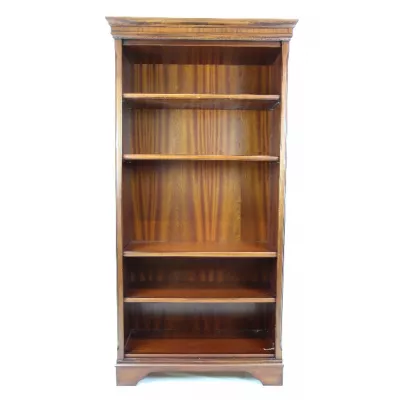 Bücherregal open bookcase Mahagoni mit Patina 