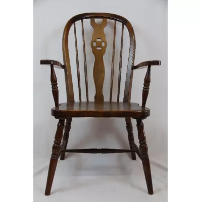 Paar Windsor chairs / Stühle Massivholz 19 JH