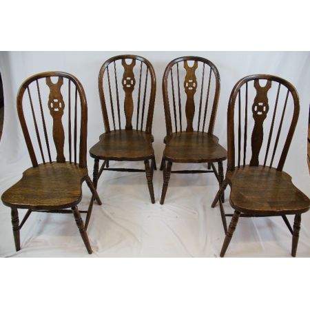 4er Satz Windsor Chairs  Massivholz