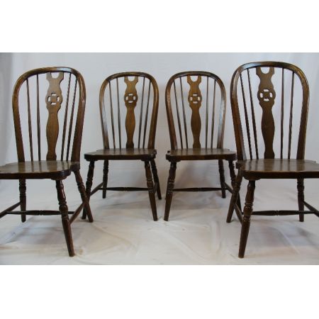 4er Satz Windsor Chairs  Massivholz