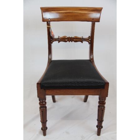 Antiker 4er Satz Mahagoni Stühle England 1860