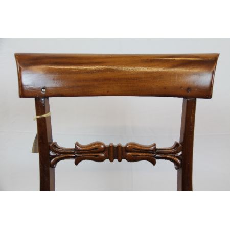 Antiker 4er Satz Mahagoni Stühle England 1860