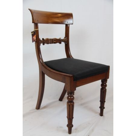 Antiker 4er Satz Mahagoni Stühle England 1860