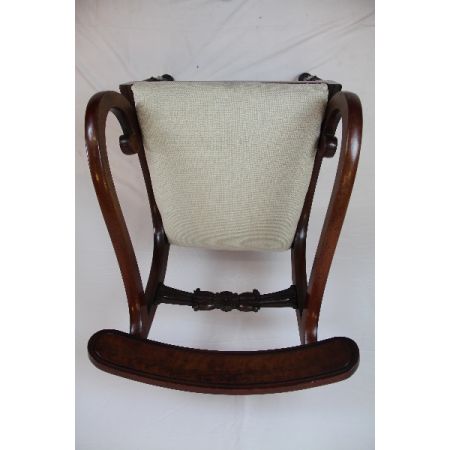 Armchair Victorian Massivholz Mahgoni Patina