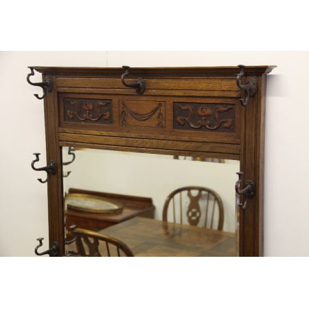 Garderobe Hallstand  Massiv Eiche Jugendstil