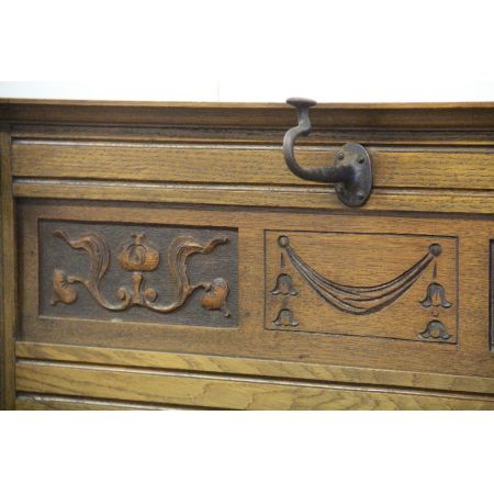 Garderobe Hallstand  Massiv Eiche Jugendstil
