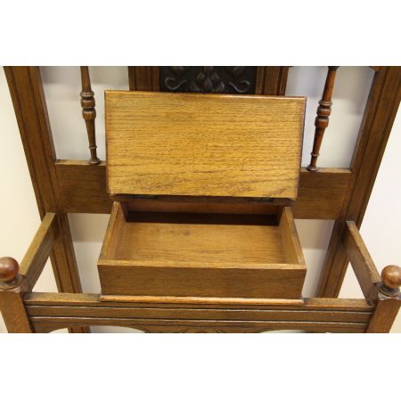 Garderobe Hallstand  Massiv Eiche Jugendstil